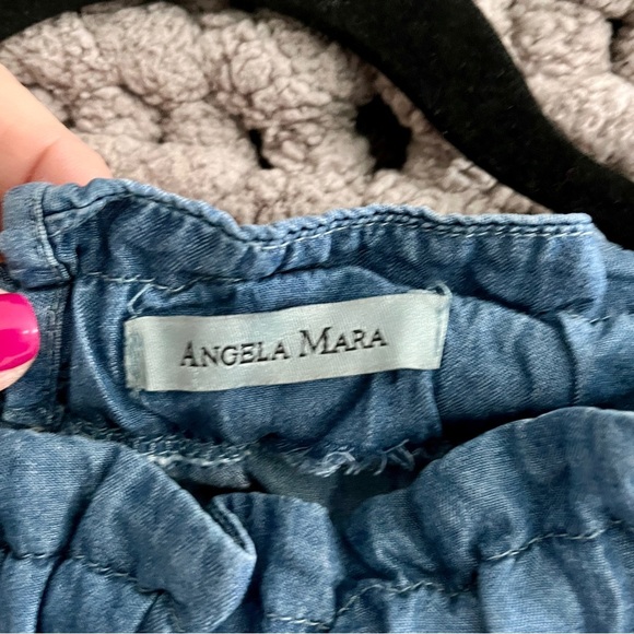 Angela Mara Sleeveless Denim Dress Size Medium - Picture 6 of 10